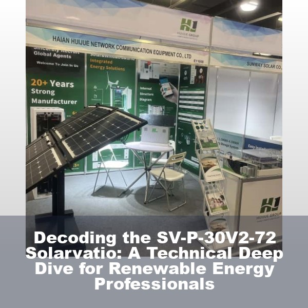 Decoding the SV-P-30V2-72 Solarvatio: A Technical Deep Dive for Renewable Energy Professionals